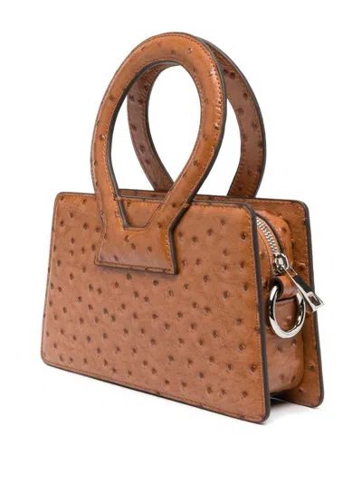 Shop Luar Ana001 Women's Tan Ostrich Bag