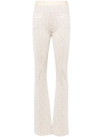 Shop Palm Angels Beige Trousers Pwhg026 R24 Kni001