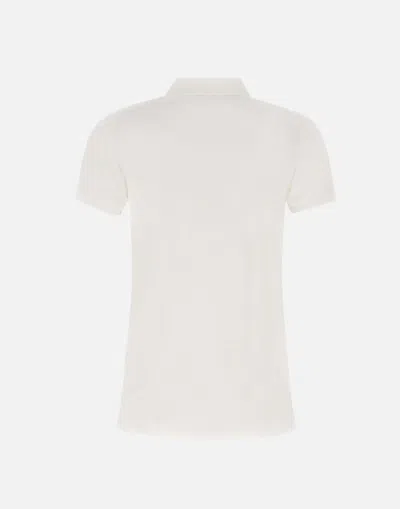 Shop Polo Ralph Lauren Bsr Cotton Polo Shirt In White Slim Fit