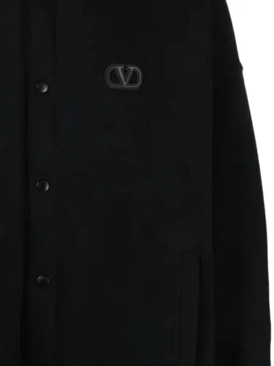 Shop Valentino Black Shirt For Man 4 V3 Mm00 F