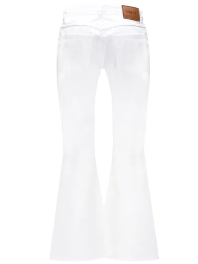 Shop Versace Woman White Jean  1014103