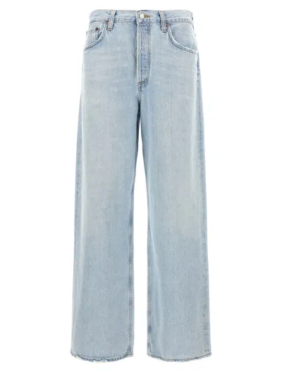Agolde Low Slung Baggy Jeans Light Blue