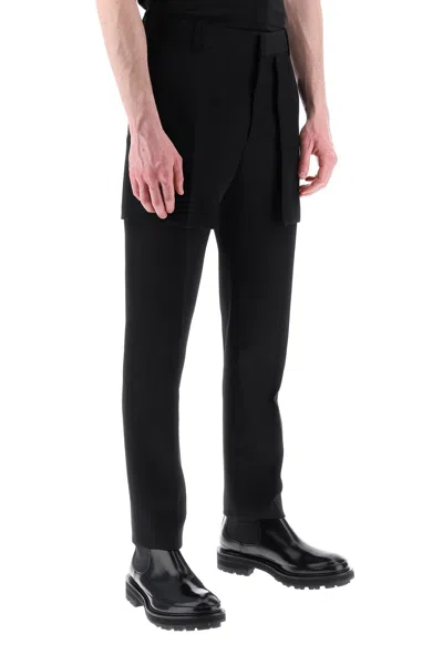 Shop Alexander Mcqueen Exposed Pocket Barathea Trousers Men In Black