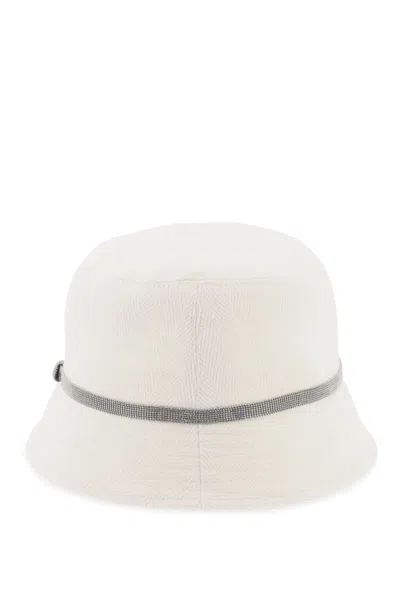 Shop Brunello Cucinelli Shiny Band Bucket Hat With Women In Multicolor