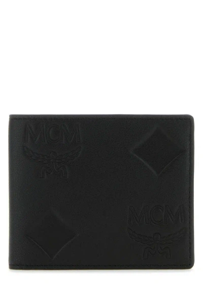 Shop Mcm Man Black Leather Wallet
