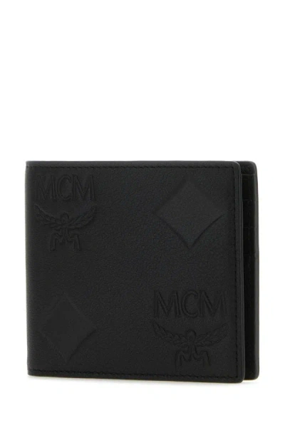 Shop Mcm Man Black Leather Wallet