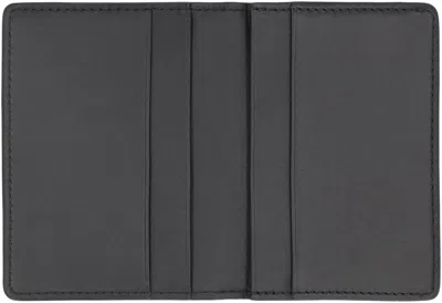 Shop Apc A.p.c. Stefan Leather Card Holder In Black