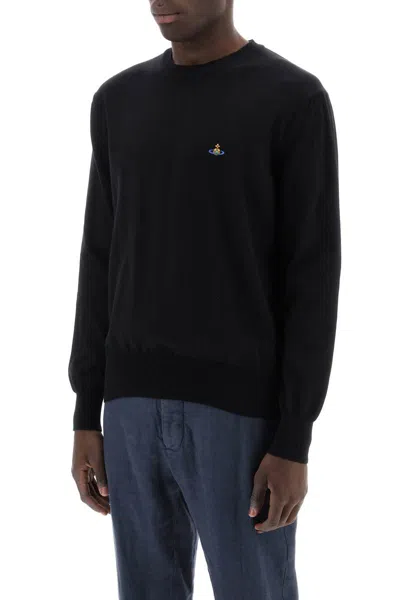 Shop Vivienne Westwood Cotton Alex Pullover Sweater In Black