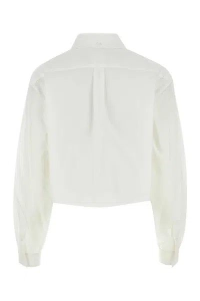 Givenchy High-neck Pocket Blouse In White