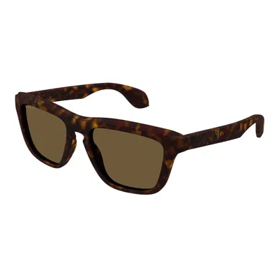 Shop Gucci Eyewear Sunglasses In Havana