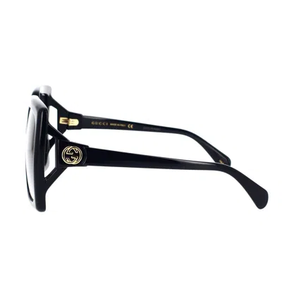 Gucci Interlocking G Oversized Square-frame Sunglasses In Black