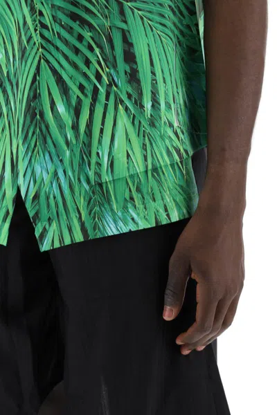 Shop Comme Des Garçons Homme Deux Jungle Print T-shirt With In Verde