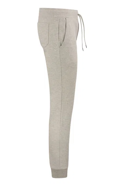 Shop Polo Ralph Lauren Double-knit Jogger In Light Grey