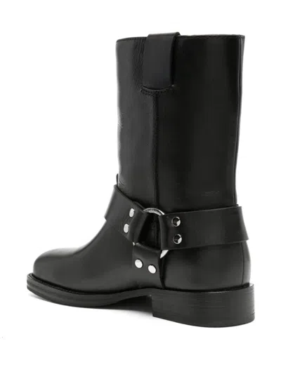 Shop Tory Burch 'moto' Black Leather Boots