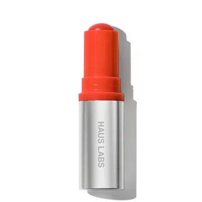 Haus Labs By Lady Gaga Color Fuse Longwear Hydrating Glassy Lip + Cheek Blush Balm Stick Glassy Tangelo 0.18 oz / 5 G