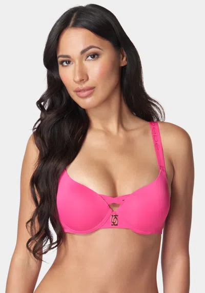 Bebe Microfiber Mega Push-up Bra In Pink Glow