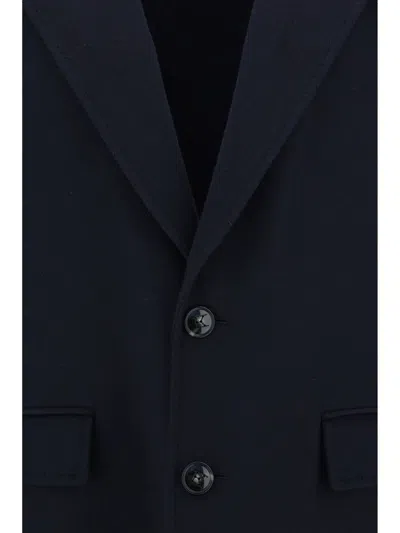 Shop Kiton Coats In Navy Blue