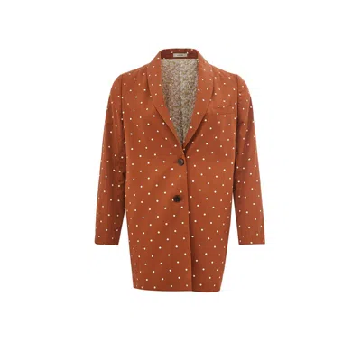 Lardini Elegant Cotton Brown Jacket In Brown