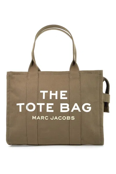 Shop Marc Jacobs The Large Canvas Tote Bag B In 绿色的