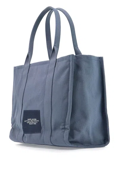 Shop Marc Jacobs The Large Canvas Tote Bag B In 蓝色的