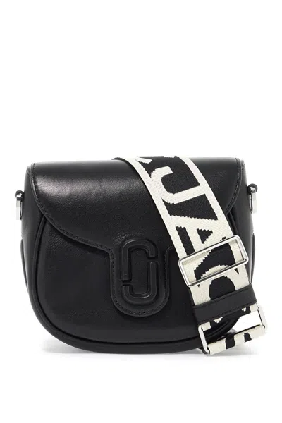 Shop Marc Jacobs The Covered J Marc Saddle Bag In 黑色的