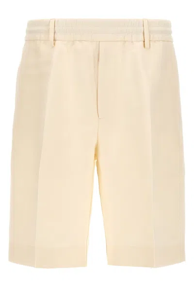 Shop Burberry Men 'tailoring' Bermuda Shorts In White