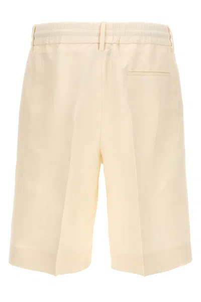Shop Burberry Men 'tailoring' Bermuda Shorts In White