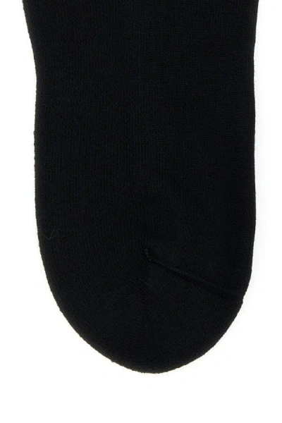 Shop Burberry Unisex Black Stretch Cotton Blend Socks