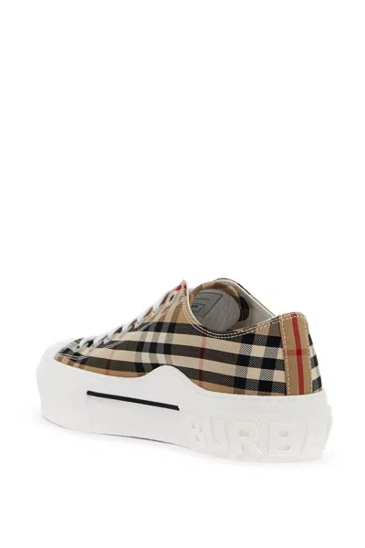 Shop Burberry Vintage Check Low Sneakers Women In Multicolor
