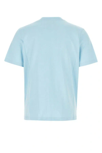 Shop Casablanca Man Light Blue Cotton T-shirt