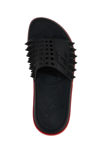 Shop Christian Louboutin Men 'take It Easy' Sandals In Black