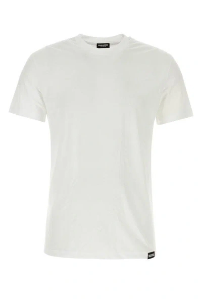 Dsquared2 Cotton Trio With Crew-neck And Short Sleeves In White