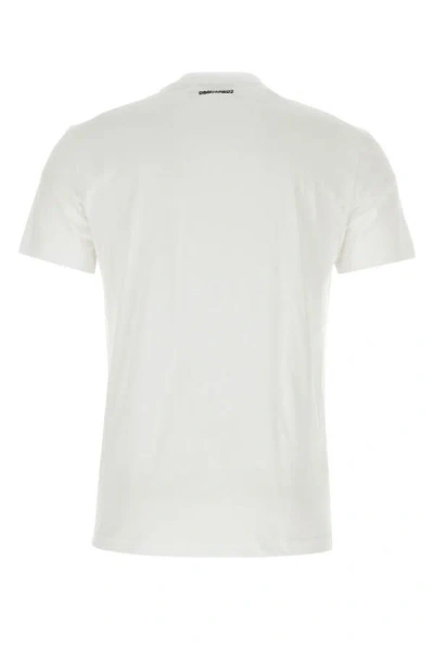 Dsquared2 Cotton Trio With Crew-neck And Short Sleeves In White
