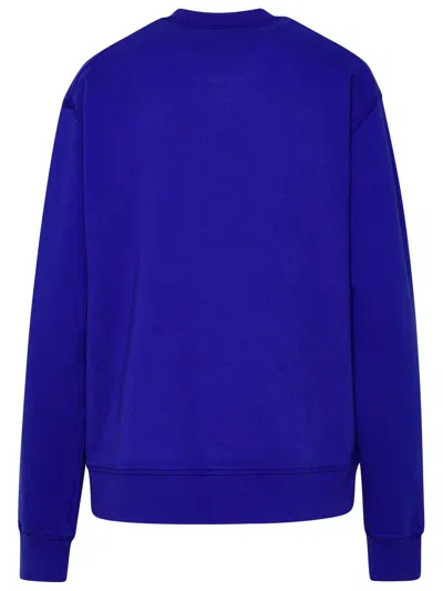 Shop Dsquared2 In Indigo Cotton Sweatshirt Woman In Blue