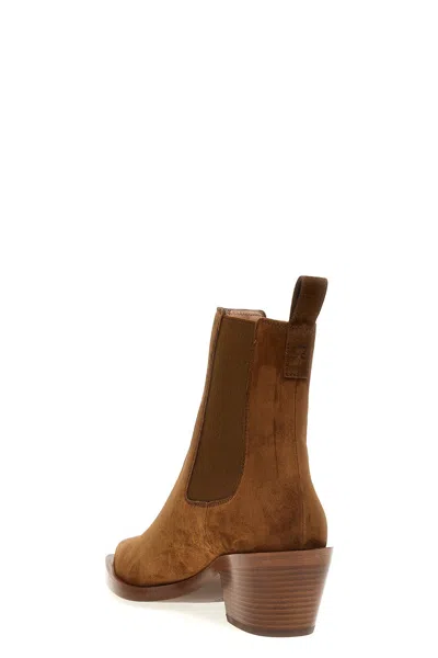 Shop Gianvito Rossi Women 'wylie' Ankle Boots In Brown