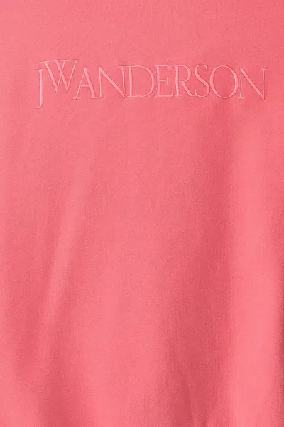 Shop Jw Anderson J.w.anderson Women Logo Embroidery Sweatshirt In Pink
