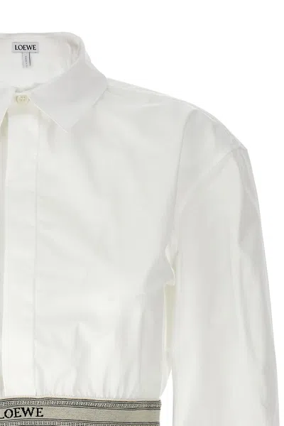Shop Loewe Women Cropped Shirt In White