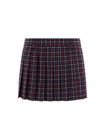 Shop Miu Miu Women Mini Skirt In Multicolor