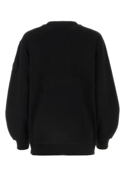 Shop Moncler Woman Black Cotton Oversize Sweatshirt
