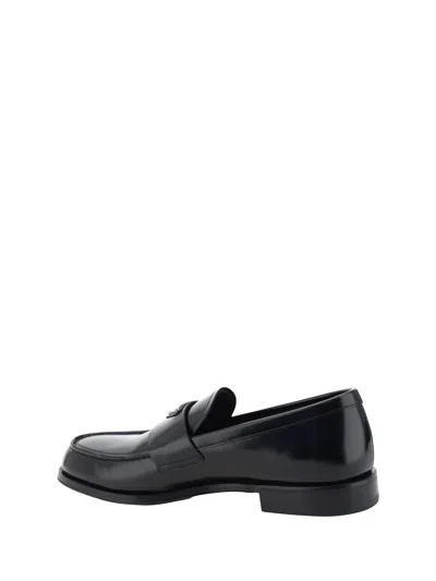 Shop Prada Men Loafers In Black
