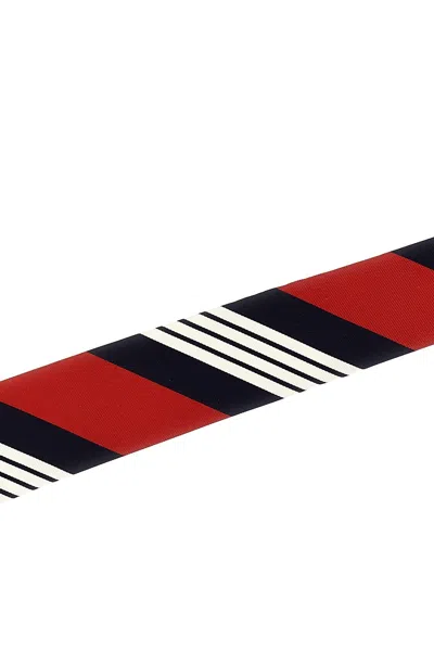 Shop Thom Browne Men '4bar' Tie In Multicolor