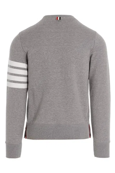 Shop Thom Browne Men '4 Bar' Sweatshirt In Gray