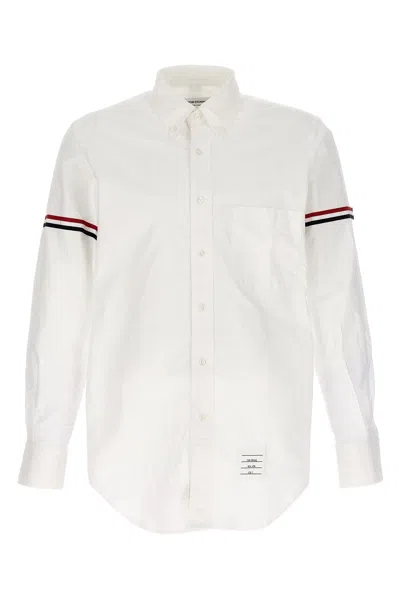 Shop Thom Browne Men Rwb Shirt In White