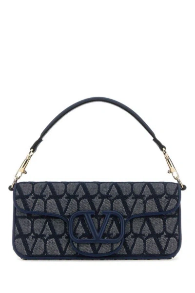 Shop Valentino Garavani Woman Toile Iconographe And Leather Locã² Handbag In Multicolor