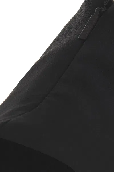 Versace Sleeveless Midi Dress With Cutouts In Black