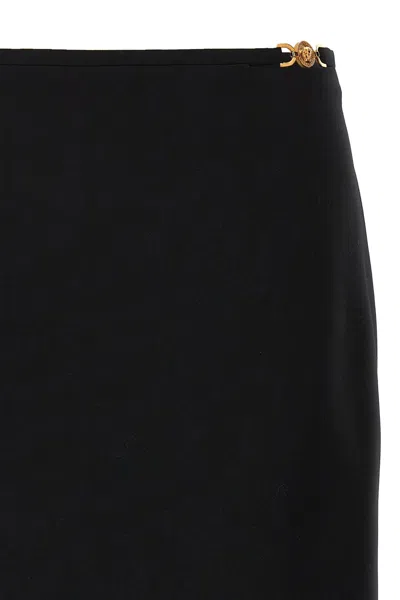 Shop Versace Women Midi Skirt In Black