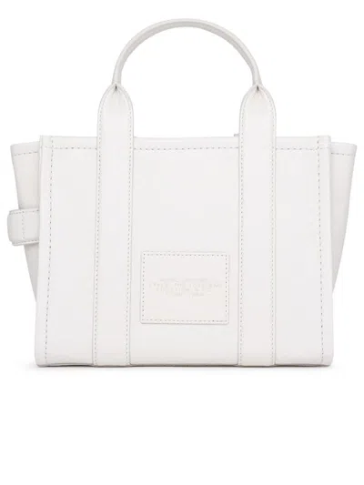 Marc Jacobs The Leather Medium Tote Bag In White