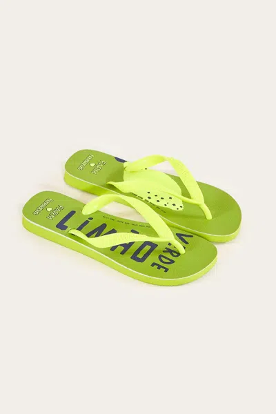 Farm Rio Active Green Lime Havaianas Sandals In Green Lime