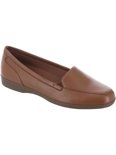 Shop Easy Spirit Devitt Womens Leather Loafers In Multi