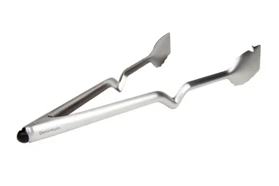 Dreamfarm Bbq Clongs Sit Up Click Lock Tongs, 15-inch, Stainless Steel In Silver